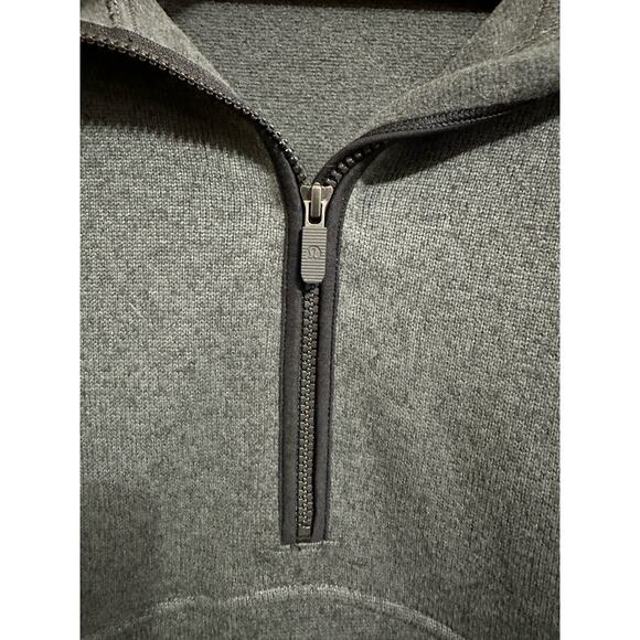 Lululemon Fleece & Thank You Pullover Heathered Black size 10 - Picture 2 of 4